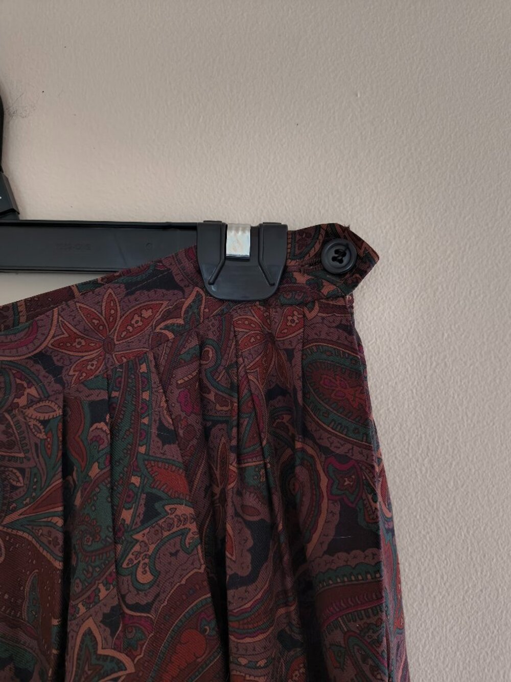 Vintage Paisley Dark Academia Skirt